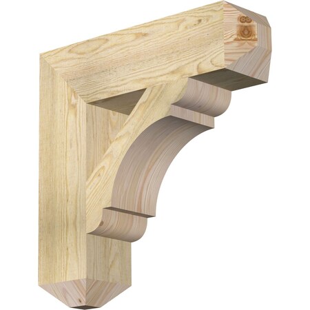 Ekena Millwork Olympic Craftsman Rough Sawn Bracket, Douglas Fir, 6"W x 24"D x 24"H BKT06X24X24OLY04RDF